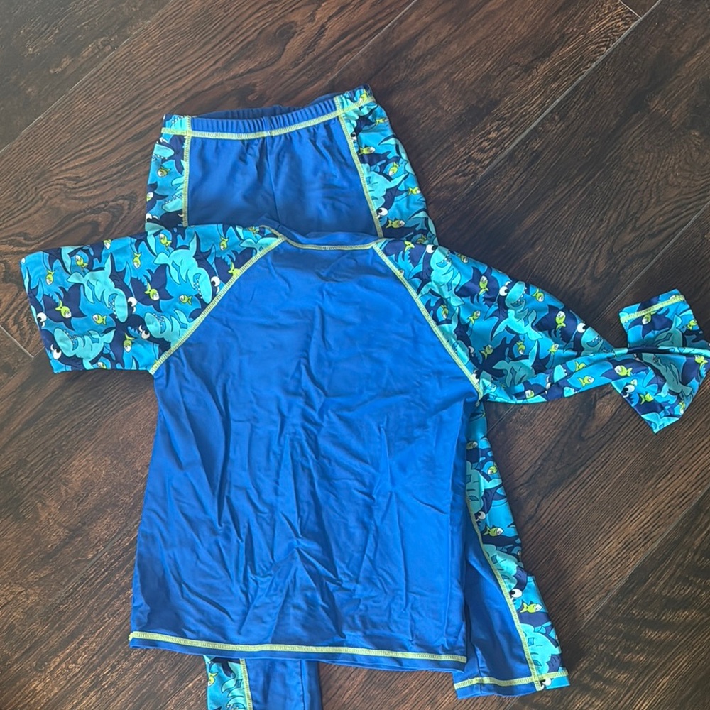 Blue Rashguard Swim Set - Picture 4 of 5